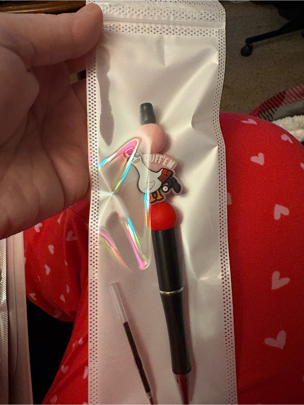 Kids Cute Cartoon Bubble Pen in Pink and Red